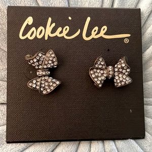 New Cookie Lee genuine Crystal earrings